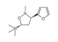 Isoxazolidine, 3-(2-furanyl)-2-methyl-5-(trimethylsilyl)-, (3R,5R)-rel Structure