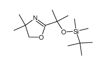 2-(2-tert-butyldimethylsilyloxypropan-2-yl)-4,4-dimethyl-4,5-dihydrooxazole Structure