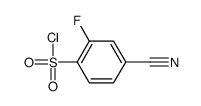 4-cyano-2-fluorobenzenesulfonyl chloride Structure