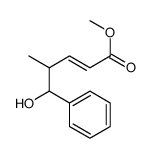 methyl 5-hydroxy-4-methyl-5-phenylpent-2-enoate Structure