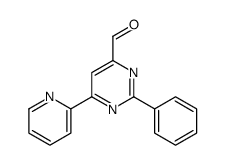 2-phenyl-6-pyridin-2-ylpyrimidine-4-carbaldehyde Structure