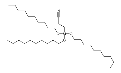 3-tris-decoxysilylpropanenitrile结构式