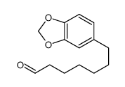 7-(1,3-benzodioxol-5-yl)heptanal结构式