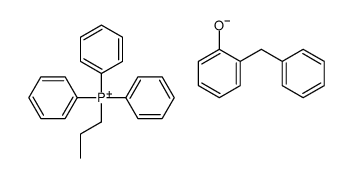 triphenylpropylphosphonium, salt with 2-benzylphenol (1:1) structure