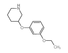 3-(3-Ethoxyphenoxy)piperidine结构式