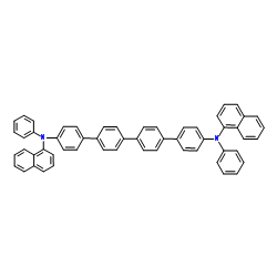 N,N'-二-(1-萘基)-N,N'-二苯基-[1,1'：4',1''：4'',1'''-四苯基] -4,4'' '-二胺结构式