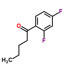 1-(2,4-Difluorophenyl)-1-pentanone结构式