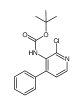 2-chloro-3-Boc-amino-4-phenylpyridine Structure