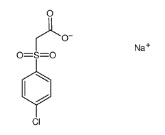 sodium salt of the 4-chloro-benzenesulfonyl-acetic acid结构式