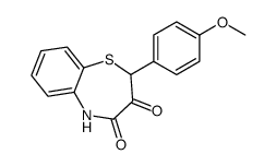 2-(4-methoxyphenyl)-5H-1,5-benzothiazepine-3,4-dione Structure