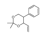 4-ethenyl-2,2-dimethyl-5-phenyl-1,3-dioxane Structure