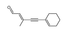 3-methyl-5-cyclohex-1-enyl-pent-2-en-4-ynal结构式