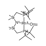 ((t)Bu2PCH2SiMe2)2N)Rh(OC)结构式