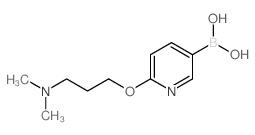 (6-(3-(DIMETHYLAMINO)PROPOXY)PYRIDIN-3-YL)BORONIC ACID Structure