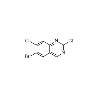 6-溴-2,7-二氯喹唑啉结构式