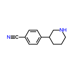 4-(3-Piperidinyl)benzonitrile Structure