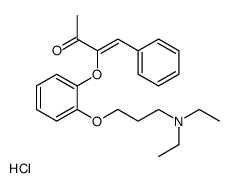 3-Buten-2-one, 3-(2-(3-(diethylamino)propoxy)phenoxy)-4-phenyl-, hydro chloride, (Z)- Structure