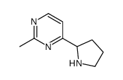 2-甲基-4-(吡咯烷-2-基)嘧啶结构式