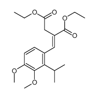 Diethyl (2E)-2-(2-isopropyl-3,4-dimethoxybenzylidene)succinate Structure