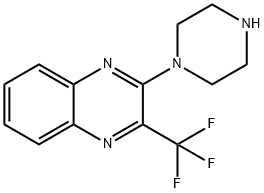 2-Piperazin-1-yl-3-(trifluoromethyl)quinoxaline Structure