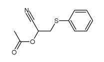 phenylthioacetaldehyde cyanohydrin acetate Structure