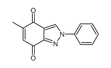 5-methyl-2-phenylindazole-4,7-dione结构式