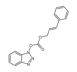 1-(cinnamyloxycarbonyloxy)benztriazole Structure