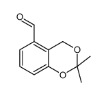 2,2-二甲基-4H-苯并[d][1,3]二噁烷-5-甲醛结构式