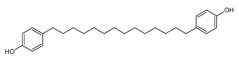 4-[14-(4-hydroxyphenyl)tetradecyl]phenol结构式