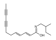 N-(2-methylbutyl)dodeca-2,4-dien-8,10-diynamide Structure