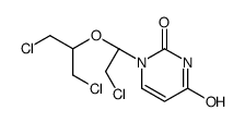 2',3',5'-trichloro-2',3',5'-trideoxy-2',3'-secouridine结构式