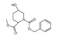 (2S,5R)-5-Hydroxy-1,2-piperidinedicarboxylic acid 2-methyl 1-benzyl ester picture