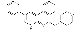 N-(2-morpholin-4-ylethyl)-4,6-diphenylpyridazin-3-amine Structure