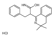 2-(3,3-dimethyl-4H-isoquinolin-1-yl)-3-phenylpropanamide,hydrochloride Structure