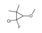 1-chloro-1-fluoro-3-methoxy-2,2-dimethyl-cyclopropane Structure