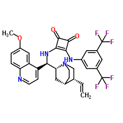 3-[[3,5-bis(trifluoromethyl)phenyl]amino]-4-[[(9R)-6'-Methoxycinchonan-9-yl]amino]- 3-Cyclobutene-1,2-dione picture