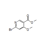 Methyl 6-Bromo-4-methoxynicotinate Structure