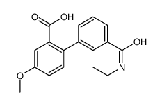 2-[3-(ethylcarbamoyl)phenyl]-5-methoxybenzoic acid Structure