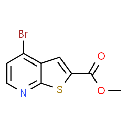 Methyl 4-bromothieno[2,3-b]pyridine-2-carboxylate结构式