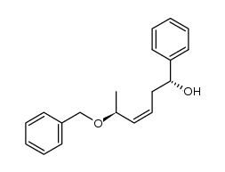 (1R,5S,3Z)-5-benzyloxy-1-phenylhex-3-en-1-ol结构式