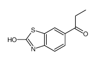 2(3H)-Benzothiazolone,6-(1-oxopropyl)-(9CI)结构式