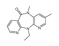 11-ethyl-3,5-dimethyldipyrido[2,3-b:2',3'-f][1,4]diazepin-6-one结构式