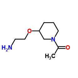 1-[3-(2-Aminoethoxy)-1-piperidinyl]ethanone结构式