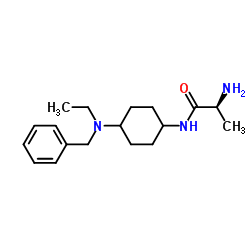 N-{4-[Benzyl(ethyl)amino]cyclohexyl}-L-alaninamide Structure