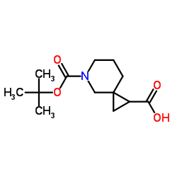 5-Boc-5-azaspiro[2.5]octane-1-carboxylic acid结构式