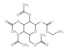 beta-D-四乙酰葡萄糖乙基黄原酸酯结构式