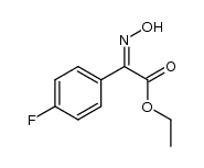 ethyl 2-(4-fluorophenyl)-2-(hydroxyimino)acetate Structure