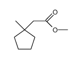 (1-methylcyclopentyl)acetic acid methyl ester结构式