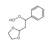 2-(2-hydroperoxy-2-phenylethyl)-1,3-dioxolane结构式