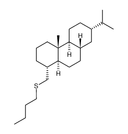 18-Butylmercapto-19-nor-abietan结构式